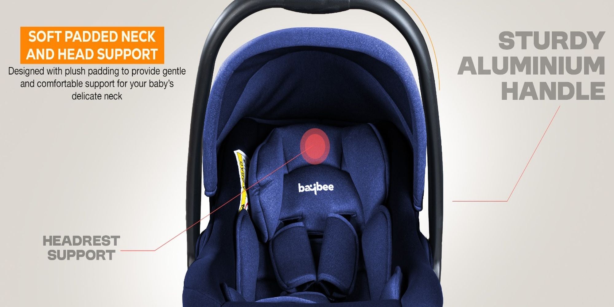 3 in 1 Multi Purpose Baby Carry Cot n Car Seat with Handle, Canopy, Adjustable Handle, 3 Point Safety Belt Rocker for Infant Baby Carry Cot for New Born Baby 0 to 15 Months Black