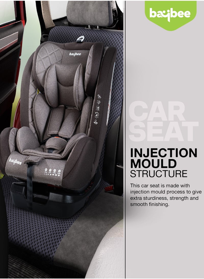 Convertible Car Seat for Baby 0 to 12 Years with ISOFIX, 3 Position Recline, Headrest Adjustable ECE R44/04 Safety Certified Travel Baby Car Seat for Toddlers Kids Boys Girls Brown