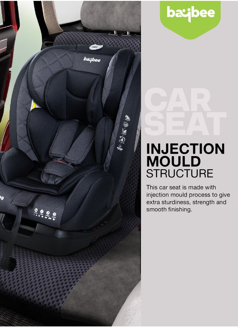 Convertible Car Seat for Baby 0 to 12 Years with ISOFIX, 3 Position Recline, Headrest Adjustable ECE R44/04 Safety Certified Travel Baby Car Seat for Toddlers Kids Boys Girls Black