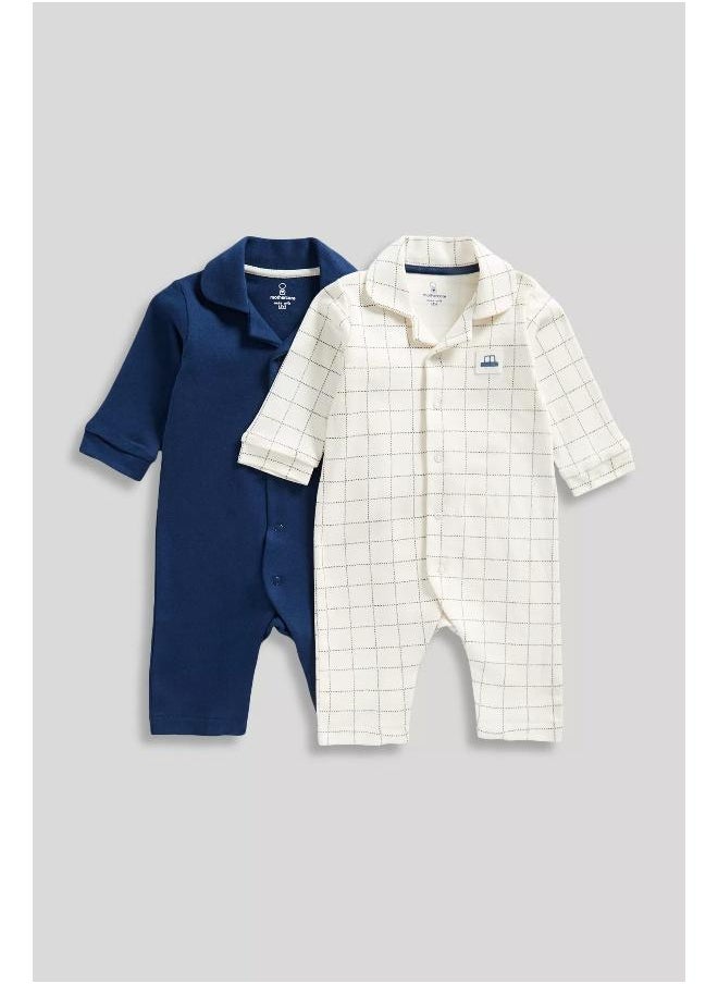 All-in-One Baby Pyjamas - 2 Pack