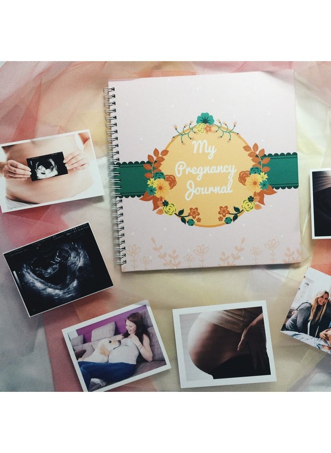 My Pregnancy Journal And Baby Memory Book With Stickers - Baby Scrapbook and Photo Album - Pregnancy Journals for First Time Moms - Pregnancy Journal Memory Book