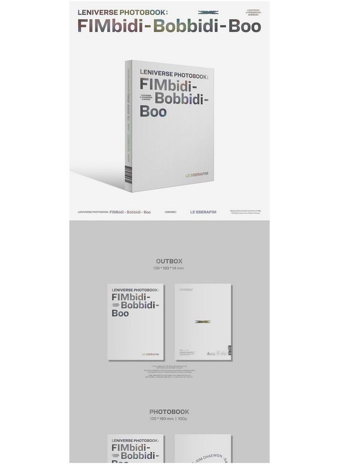 LE SSERAFIM LENIVERSE PHOTOBOOK : FIMbidi-Bobbidi-Boo Box+Photobook+Passport Note+Photo Ticket+Photocard+Tracking Sealed