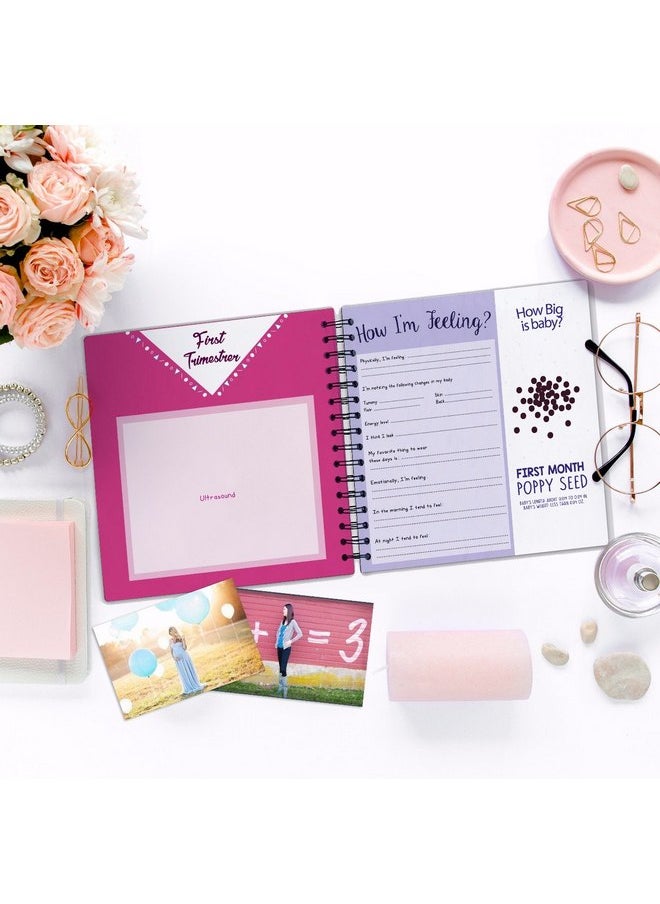 My Belly Book | Pregnancy Journal Memory Book with Stickers | Baby's Scrapbook and Photo Album | Pregnancy Must Haves for First Time Moms | Picture and Milestone Books for Toddlers (New Version)
