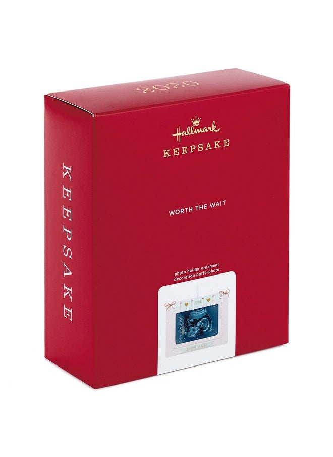 Hallmark Keepsake Christmas Ornament 2020 Year Dated Worth the Wait Baby Sonogram Porcelain Photo Frame