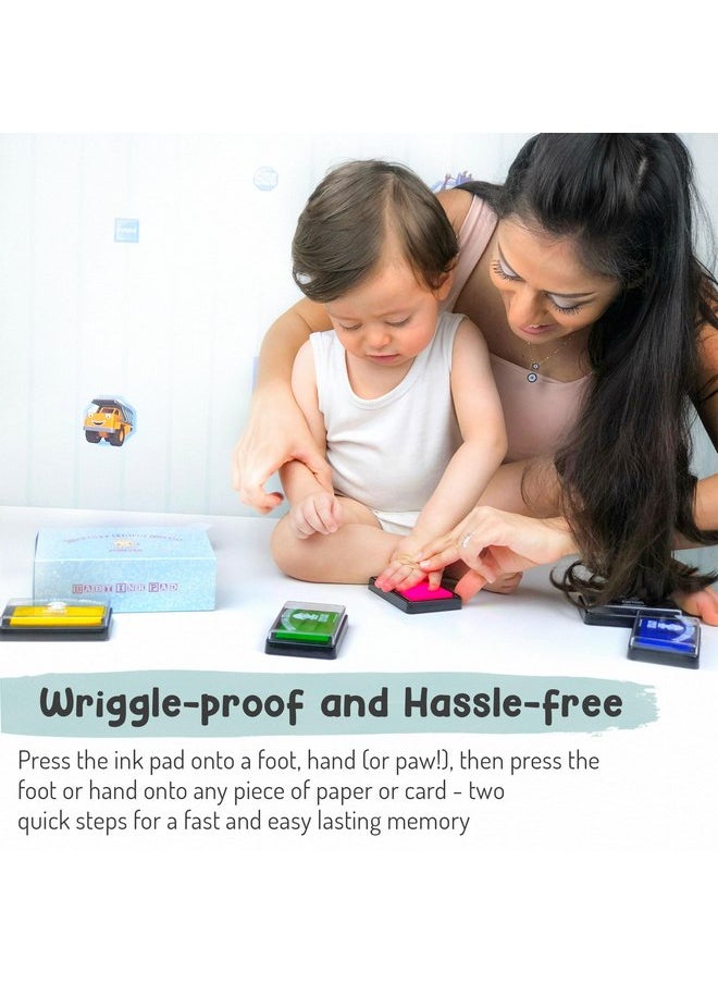 Baby Hand and Footprint Kit by Forever Fun Times | Get Hundreds of Detailed Prints with One Baby Safe Ink Pad | Easy to Clean, and Works with Any Paper or Card | Clean and Safe (Black, Big)