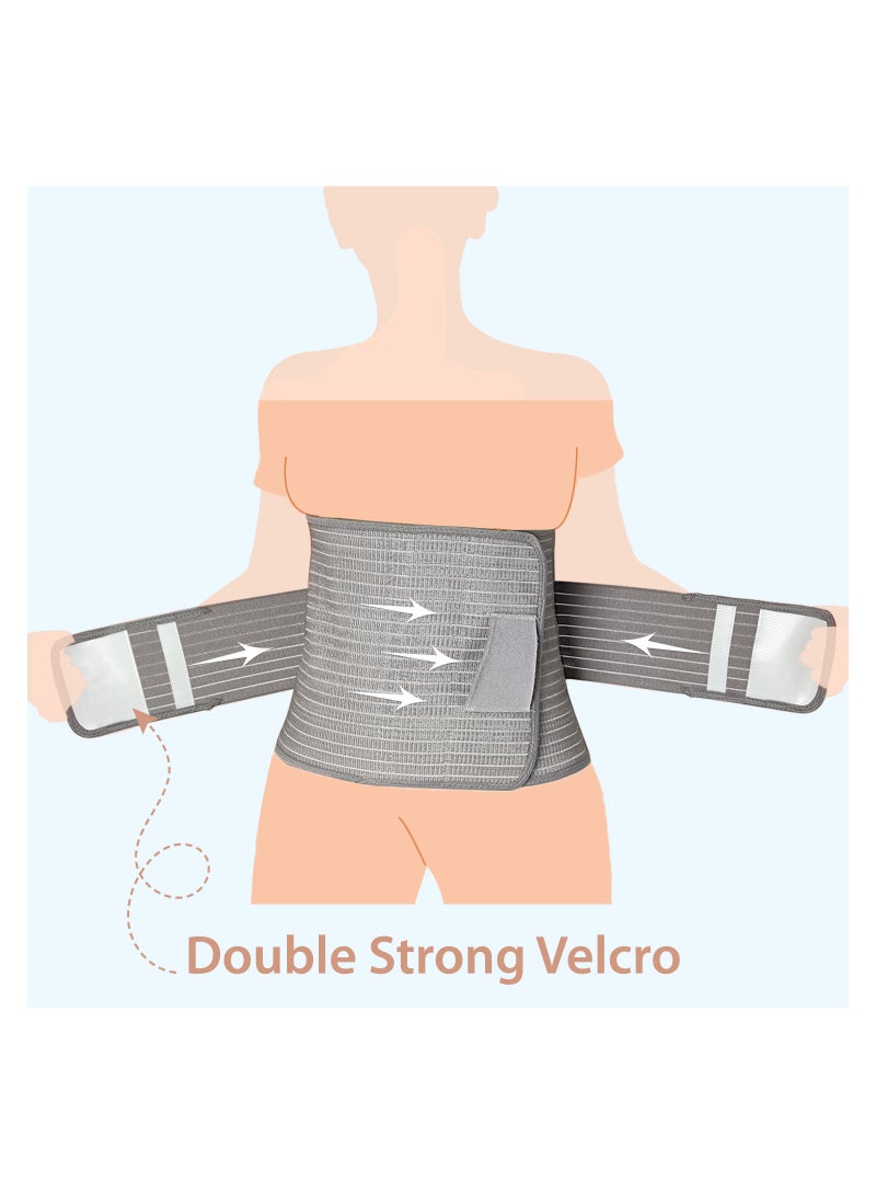 Postpartum Abdominal  Maternity Belt - Grey, L/XL