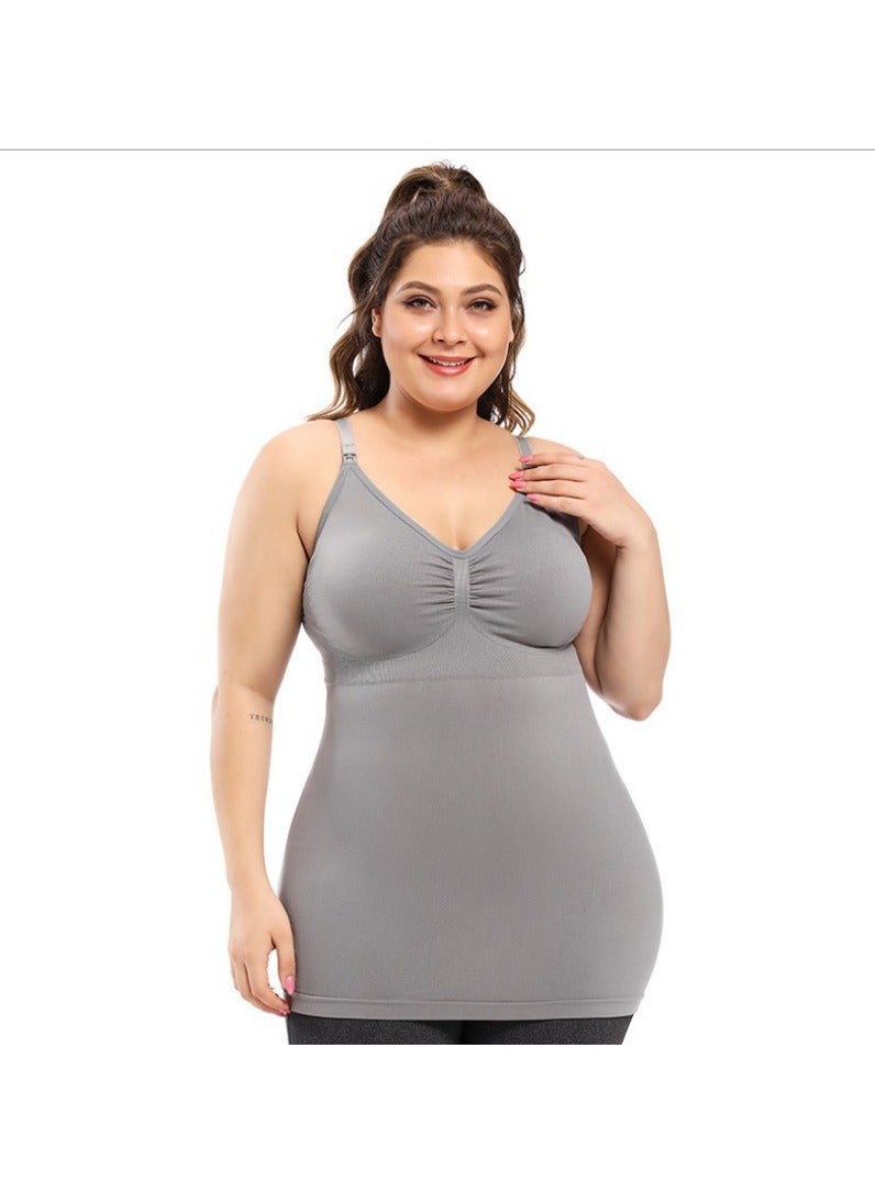 Maternity Nursing Tank Top - Grey L