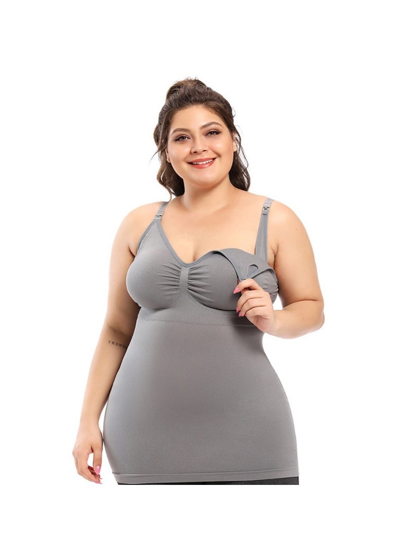 Maternity Nursing Tank Top - Grey L
