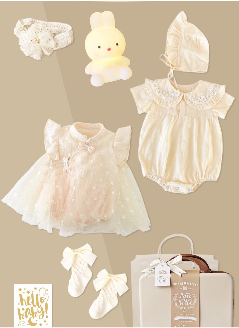 Luxury Newborn Gift Set - Premium Girls' Clothing & Accessories in an Elegant Keepsake Suitcase
