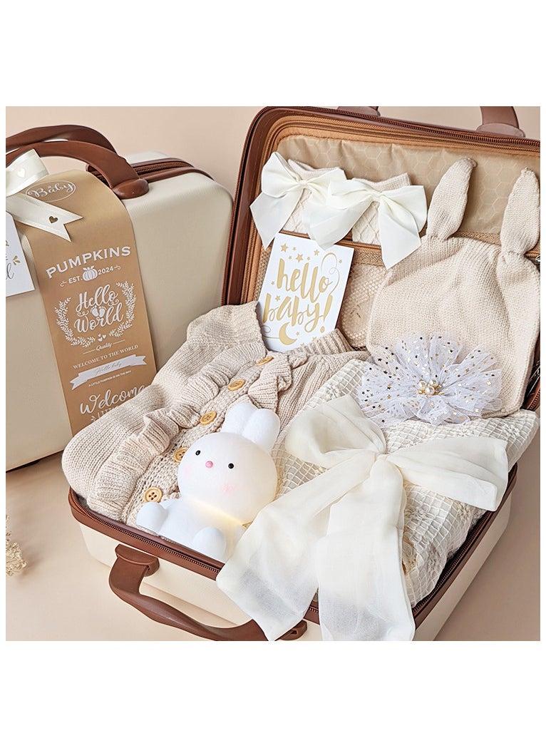 Luxury Newborn Gift Set - Premium Girls' Clothing & Accessories in an Elegant Keepsake Suitcase