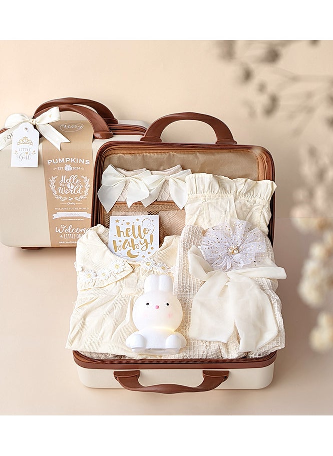 Luxury Newborn Gift Set - Premium Girls' Clothing & Accessories in an Elegant Keepsake Suitcase