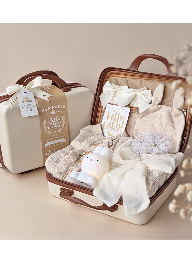 Luxury Newborn Gift Set - Premium Girls' Clothing & Accessories in an Elegant Keepsake Suitcase