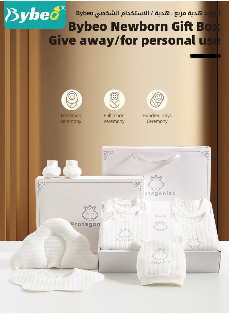 28PCS Newborn Baby Gift Set, Newborn Layette Gift Set for Boys and Girls, Babies Essential Clothes Accessories with Baby Blanket, 100% Premium Cotton, for Spring Summer Autumn Winter