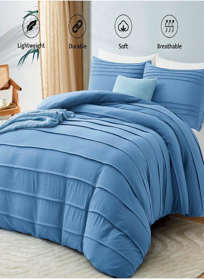 Nanko Sage Green Duvet Cover King Size, 3pc Boho Tufted Microfiber Bedding Comforter Cover Set, All Season Aesthetic Shabby Chic Soft Embroidery Textured Geometric Quilt Cover (104x90)