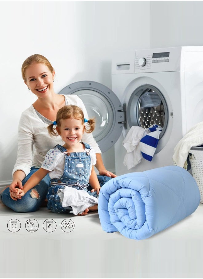 Duvet,Reversible Down Alternative Comforter, Ultra Soft Brushed Microfiber Lightweight,All Season Quilt King Size(200x230cm)