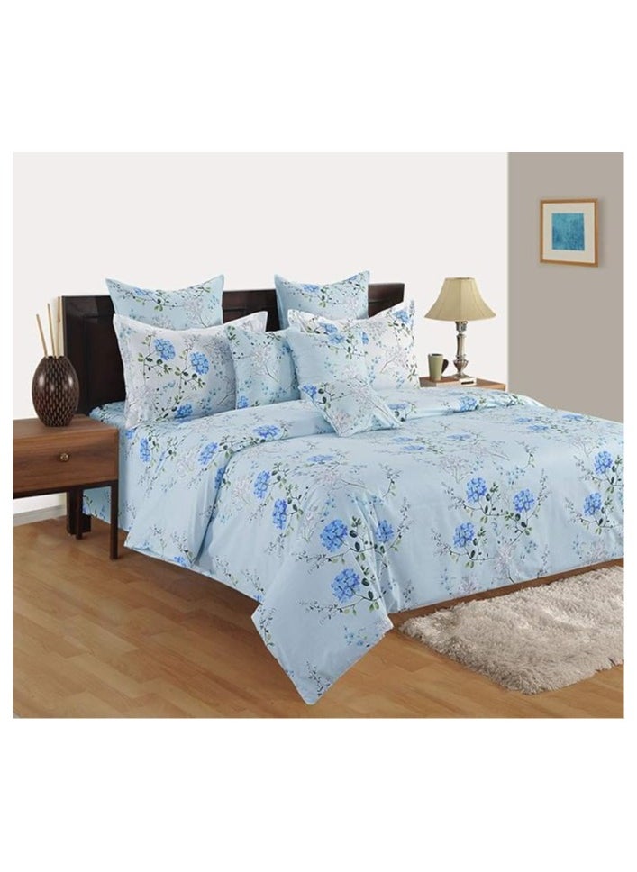 Swayam Caramel Collection Double Bib Duvet Set, Multi-Colour, 250 X 220 cm
