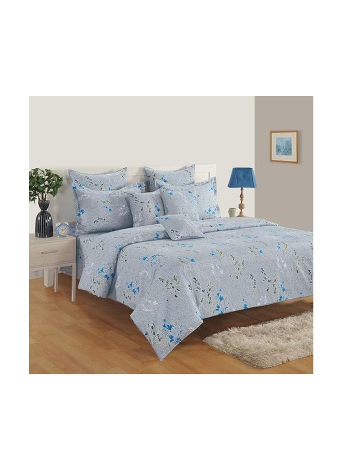 Swayam Caramel Double Bib Duvet Set,Multi-Colour, 250 x 220 cm