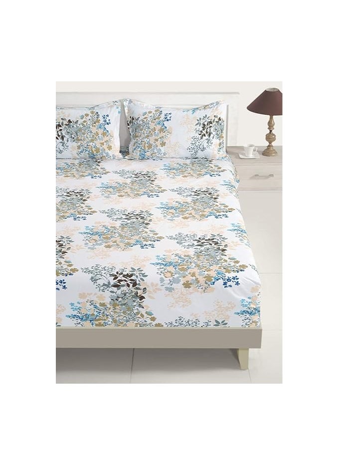 Swayam Veda Collection 160 TC 100percent Cotton Double BIB Duvet, Multi-Colour, 250 x 220 cm