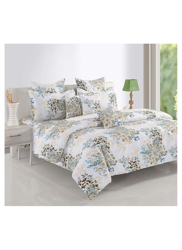 Swayam Veda Collection 160 TC 100percent Cotton Double BIB Duvet, Multi-Colour, 250 x 220 cm