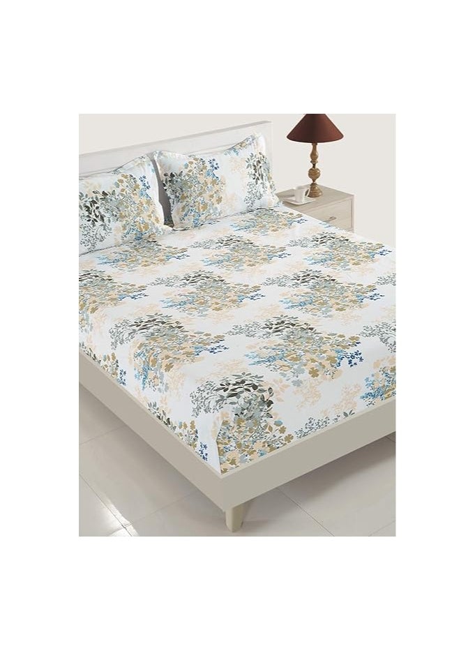Swayam Veda Collection 160 TC 100percent Cotton Double BIB Duvet, Multi-Colour, 250 x 220 cm