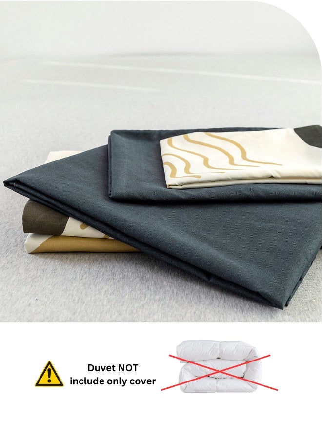 Single size without filler 4 pieces, Circle geometric design, Bedding Set.