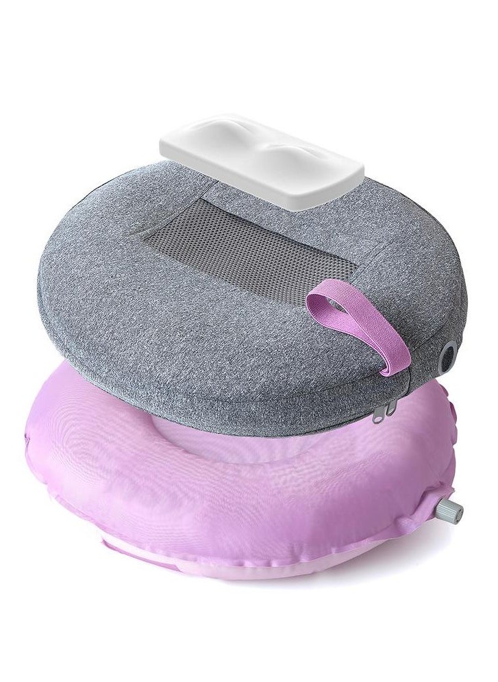 Frida Mom Perineal Cooling Comfort Cushion | Postpartum Donut Pillow for Pressure Relief & Cold Therapy | Inflatable, Portable, Washable Cover | Pain & Swelling Relief