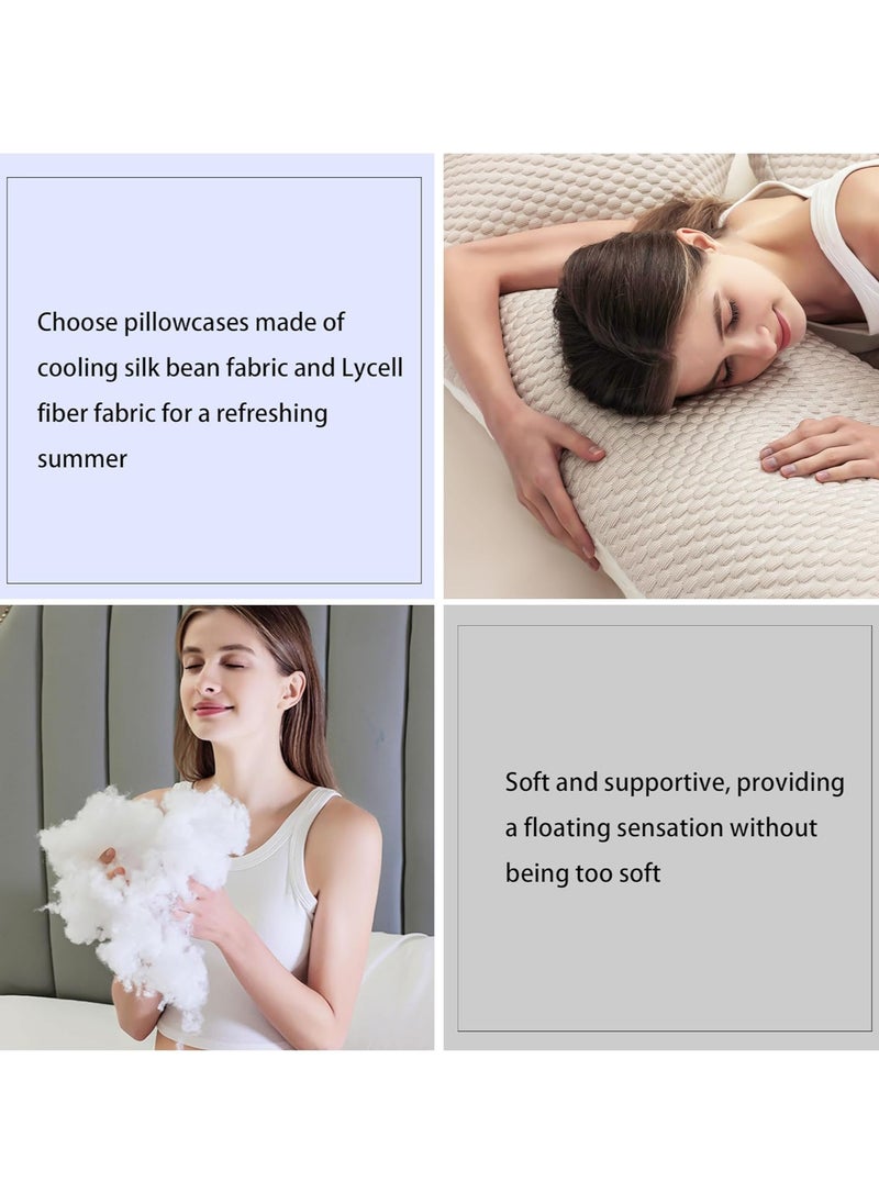 Pregnancy Pillows Cooling for Sleeping, Maternity Pillows, Detachable and Adjustable Double-Sided Support for Pregnant Women Back, Belly, Stomach,Hip Pregnancy Must Haves (Coffee)