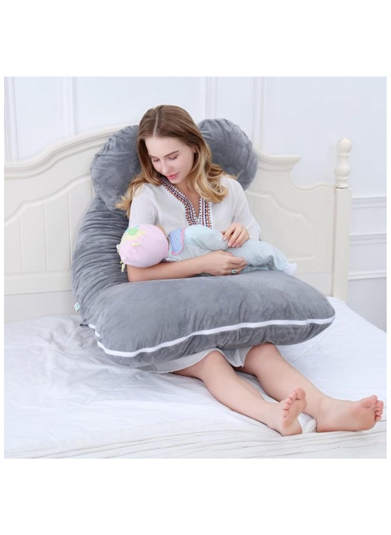 U Shaped Maternity Pillow - Side Sleeper Pillow - Body Pillow,Support Body Pillow For Back Pain Sleepers