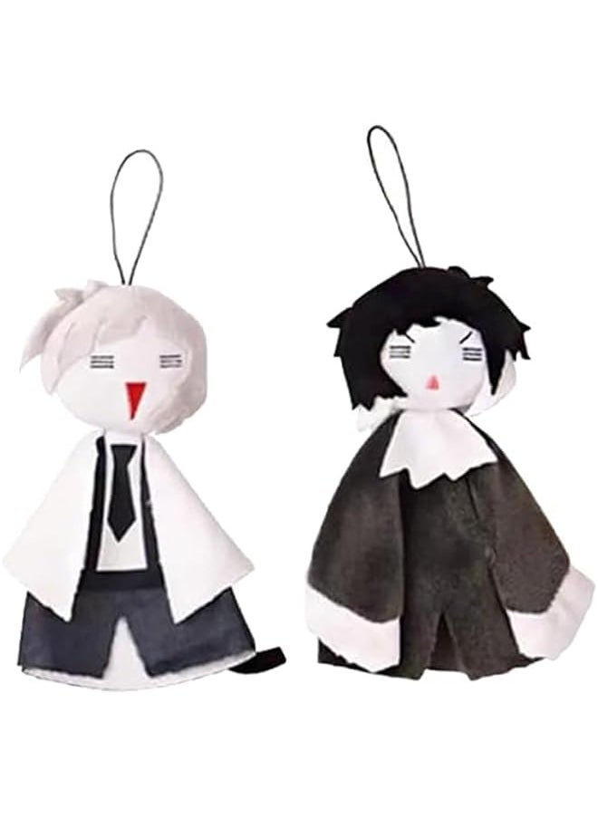 Nakahara Chuuya Dazai Osamu Plush Figure 16cm Cute Stuffed Anime Figures Cartoon Soft Pendant for Bags Clothes Decoration Gift