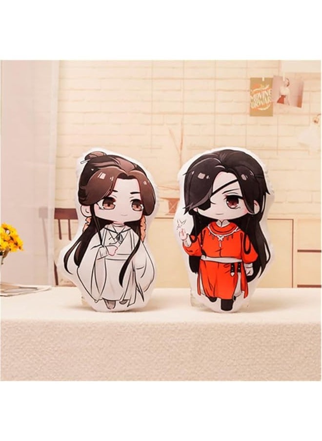 45cm Anime Pillow Xie Lian Hua Cheng Cosplay Printed Pillow Cute Cartoon Plush Stuffed Cushion Throw Pillow for Home Decoration