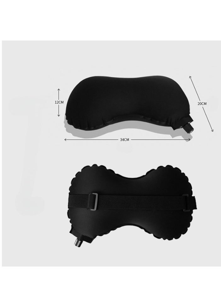 Lumbar Cushion, Soft And Comfortable Waist Support Bean Pillow, Portable Car Seat Headrest Pillow, Lightweight Durable Lumbar Support Pillow For Home Office Car, (1pc, Black)