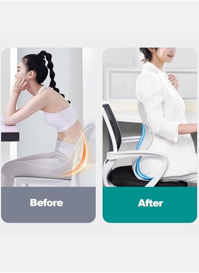 Ergonomic Back Support Chair, Comfortable Lumbar Improve Posture Correcting Chair Cushion for Men Women