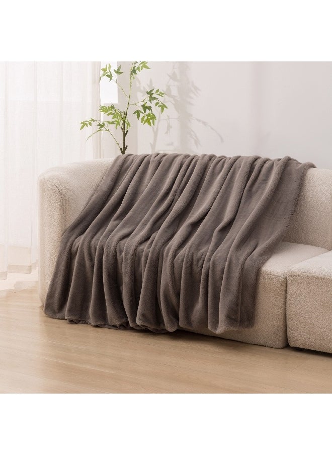 Lla Ura Rabbit Fur Double Layer Twin Blanket 150 x 220 cm