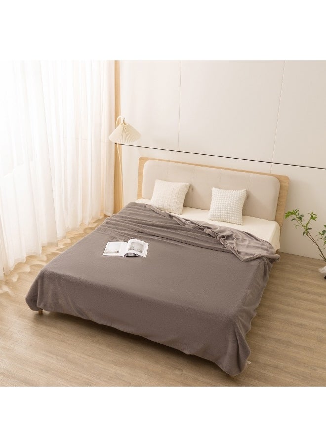 Lla Ura Rabbit Fur Double Layer Twin Blanket 150 x 220 cm