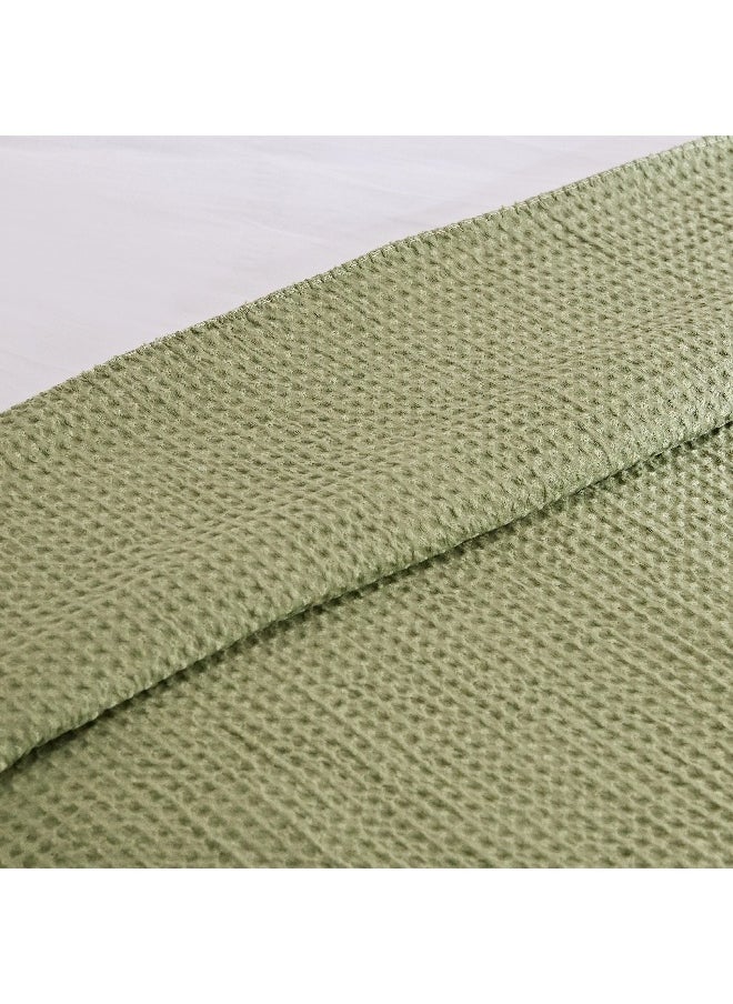 Serene Waffle Double Layer Queen Blanket 200 x 220 cm