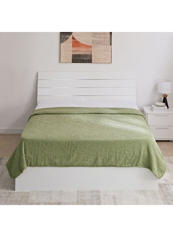 Serene Waffle Double Layer Queen Blanket 200 x 220 cm