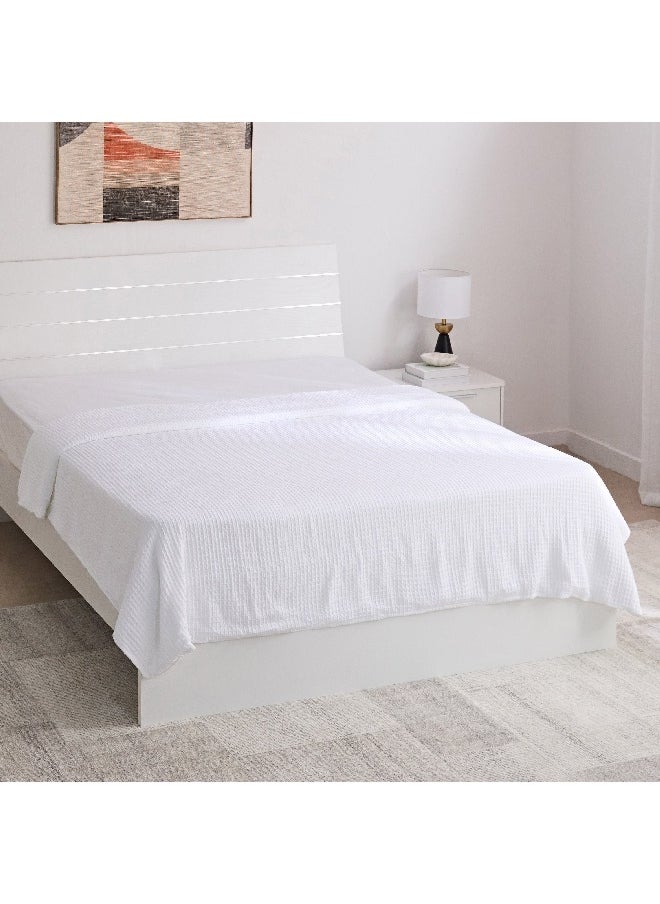 Serene Waffle Double Layer Queen Blanket 200 x 220 cm