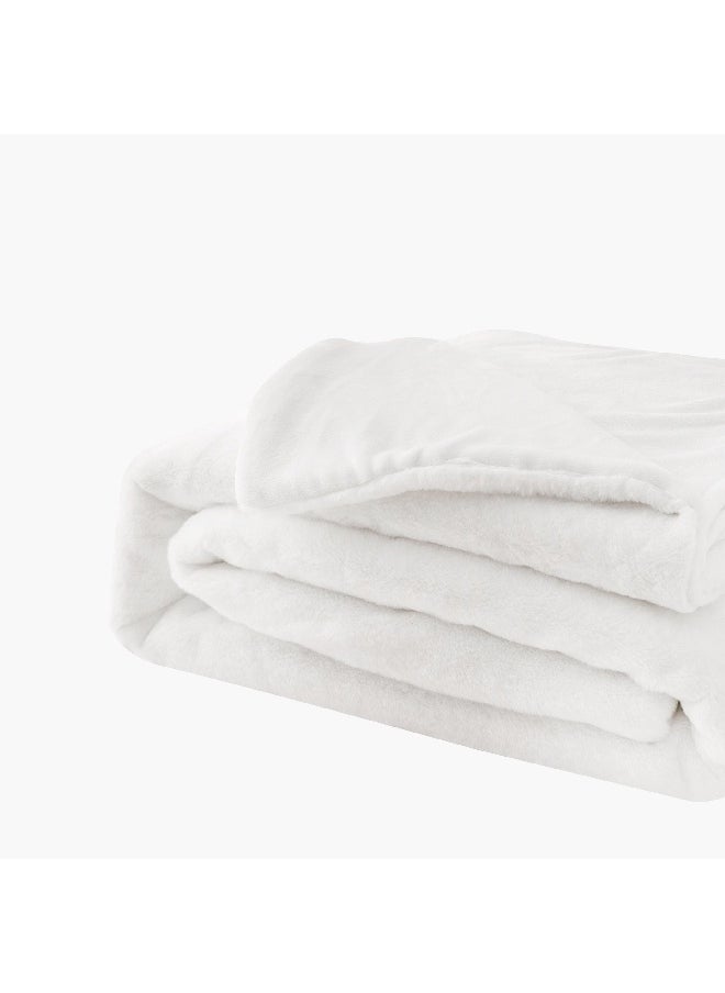Lla Ura Rabbit Fur Double Layer Twin Blanket 150 x 220 cm