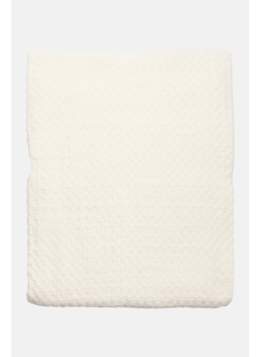 Recycled Cotton Multipurpose Jacquard 220 x 240 cm, Off White