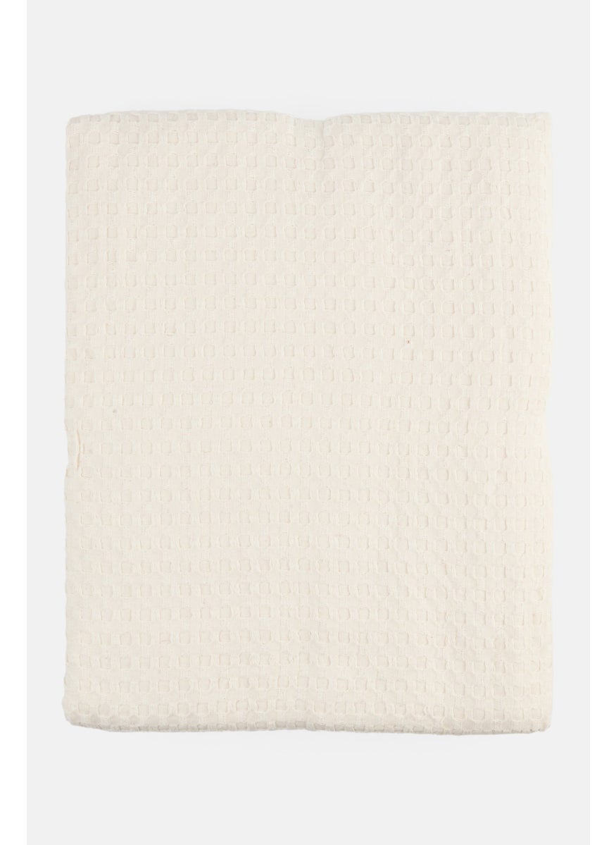 Textured Blanket 180 x 240 cm, Ivory