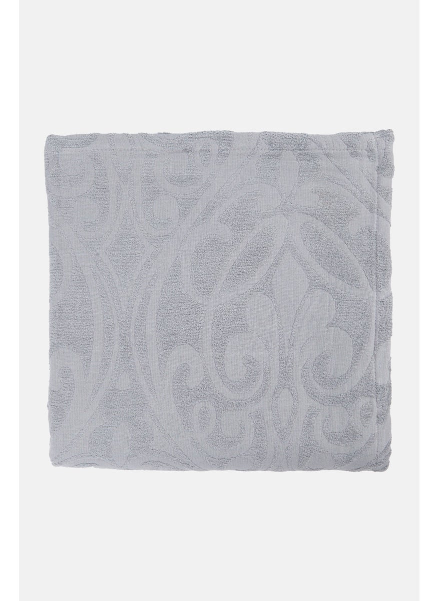 Jacquard Chenille Textured Throw 127 x 152 cm, Grey