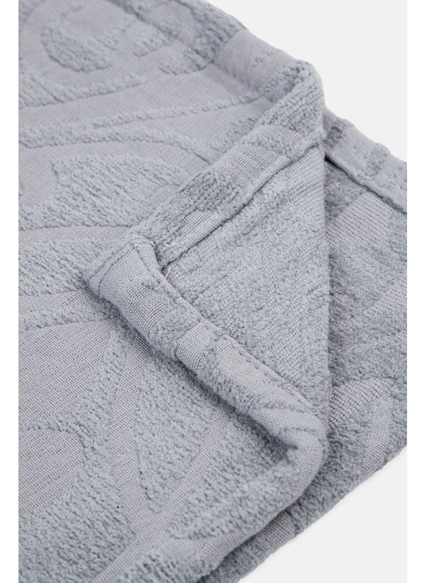 Jacquard Chenille Textured Throw 127 x 152 cm, Grey