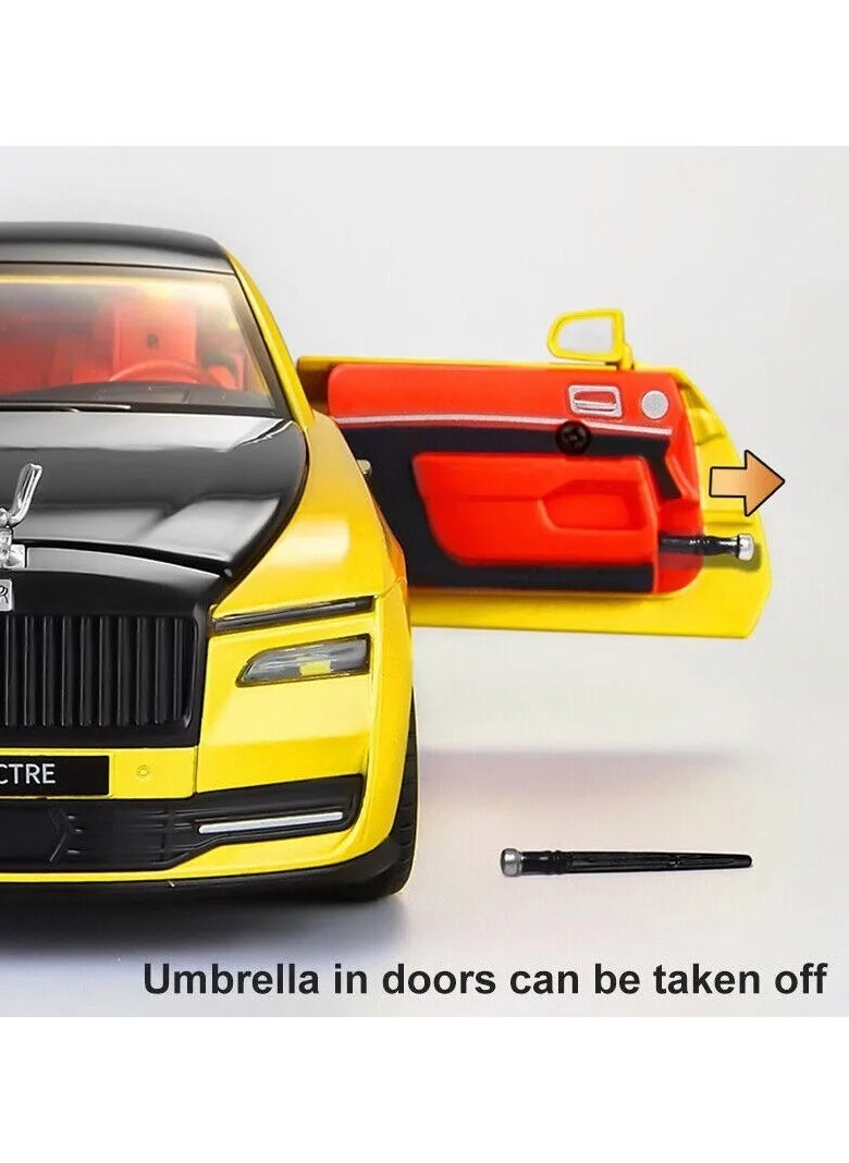 1:24 Scale Rolls Royce Alloy Diecast Car Model Metal Collectible with Sound & Light Features Ideal Gift for Car Lovers & Kids