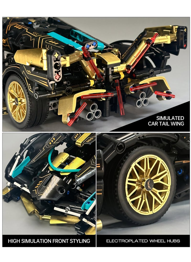 1/14 Sports Car Building Sets, Adults Model And Racing Sports Collectable Model Car Building Kit, Construction Toy Sports Car Birthday Gifts For Car Fans