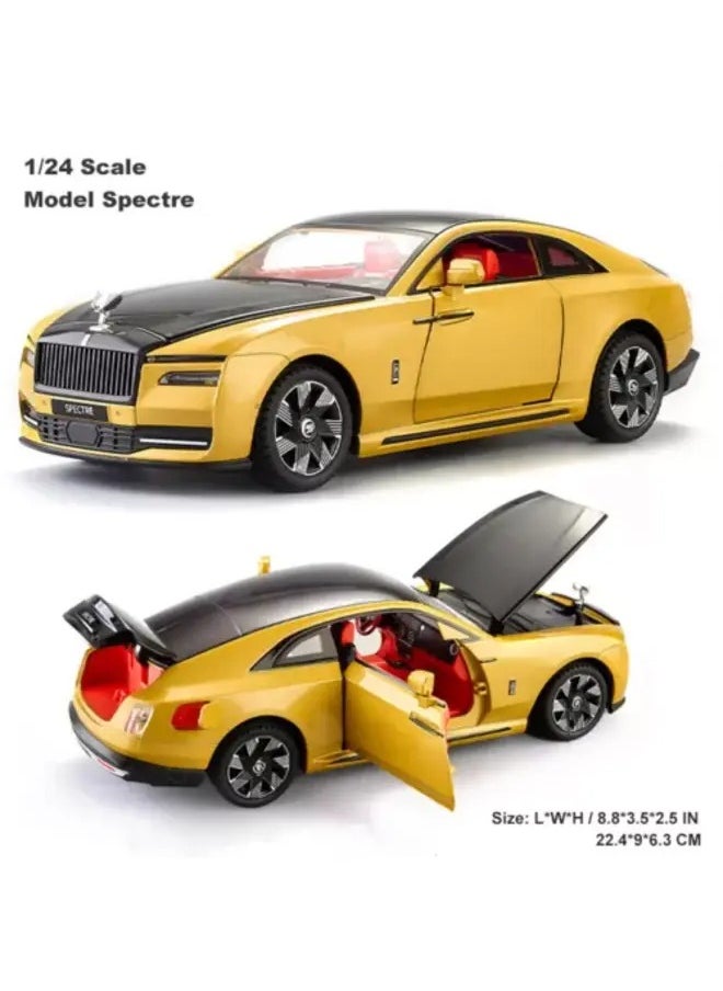 1:24 Alloy Model Car Toy Metal Casting Pull-Back Vehicle with Sound & Light for Kid