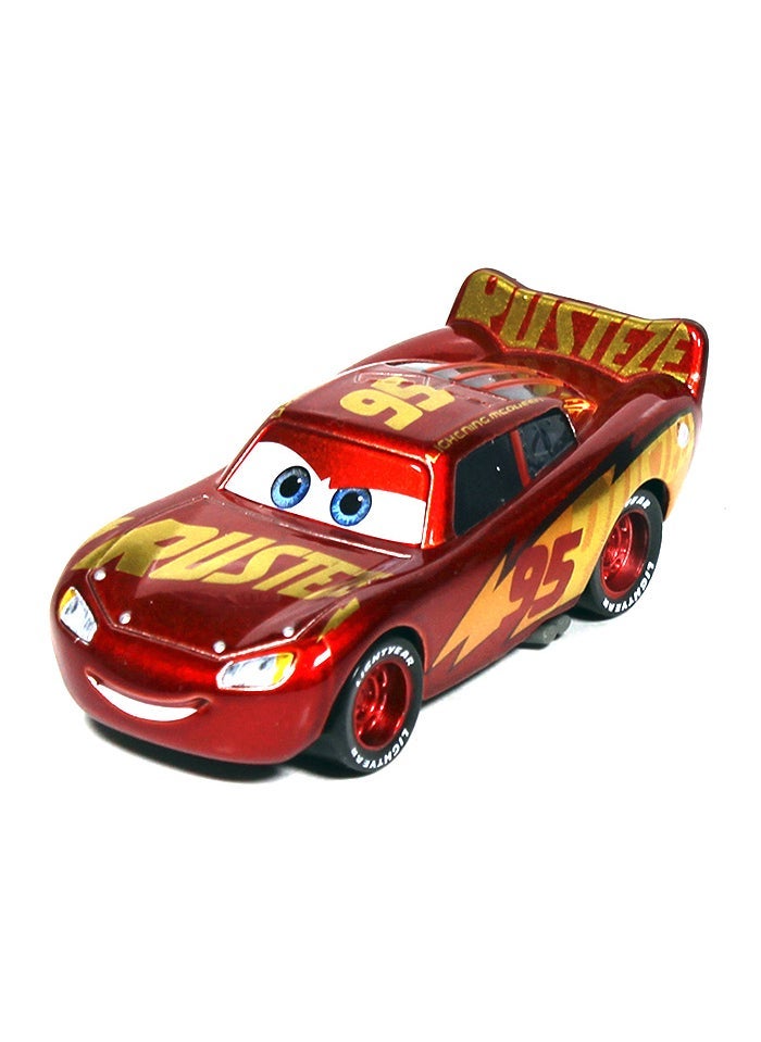 Racing Story Car King Aircraft Alloy Car Model Off-road Big Foot McQueen Standing Raymond 74 No. 68 Racing Car Gold McQueen