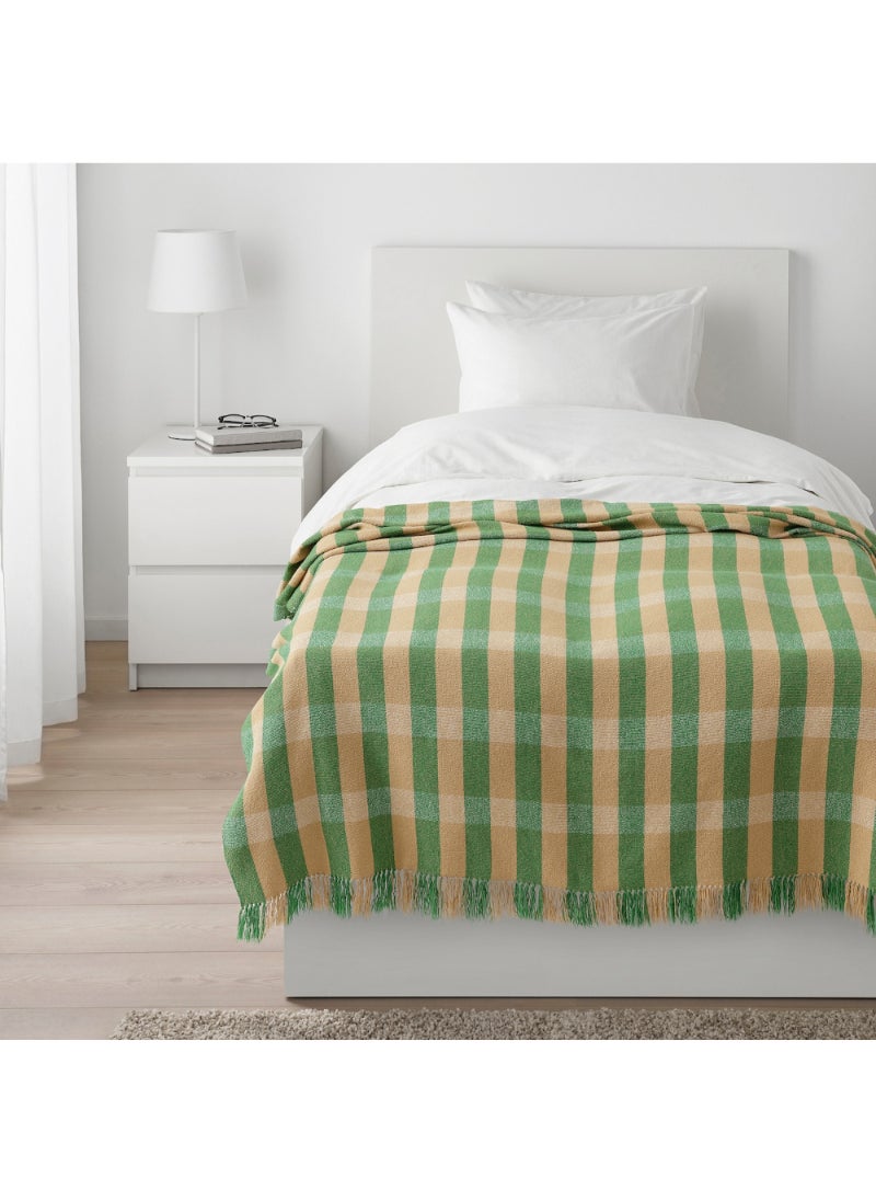 Throw Green/Stripe 130X180 Cm/20 Pack