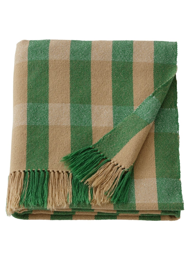 Throw Green/Stripe 130X180 Cm/20 Pack