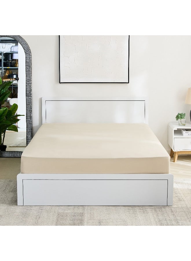 Essential Cotton Olympic Queen Fitted Sheet - 160X200+36 Cm