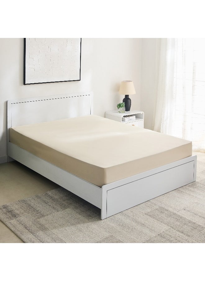 Essential Cotton Olympic Queen Fitted Sheet - 160X200+36 Cm